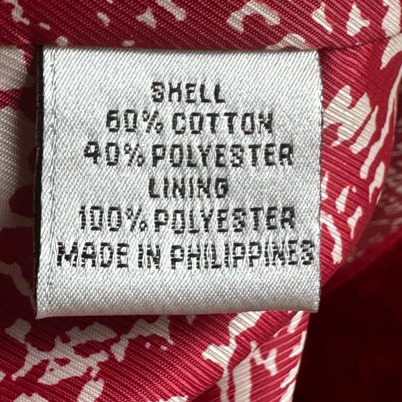 Talbots Brocade Double Breasted Jacket Red - Picture 7 of 8